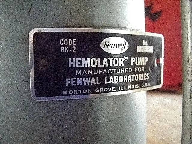 Fenwal Laboratories #522, Vacuum Pump, 0.17 HP, 17.25 RPM, 0.25" inlet, 0.5" outlet - Image 10