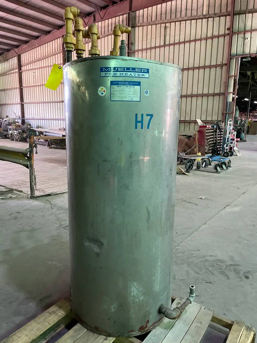 Mueller #D-2VA-105, Fre-Heater Horizontal Water Heater, 105 gallon, 150/300 psig - Image 5
