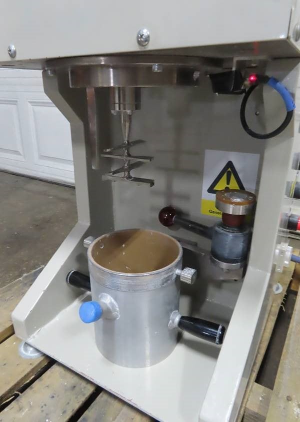 Miyazaki #MHS-80, Lab Disperser Mixer with Tank, Stainless Steel high speed blades, S/N 0423,2005 - Image 2