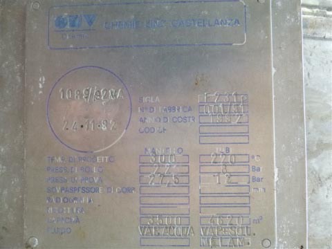 2730 sq.ft., 323 psi shell, CO A.S.T., vertical heat exchanger, 118 psi tube, 572&deg; F, 1992 - Image 10