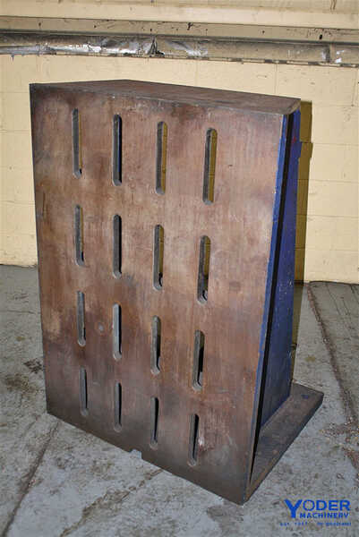 33" x 47-3/4" x 27" Cast iron angle plates, #55459 - Image 1