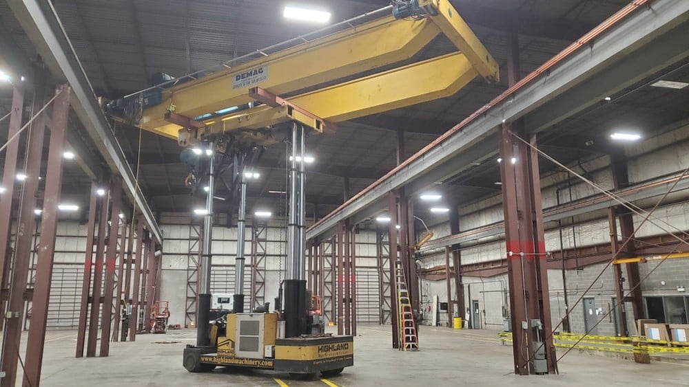 30 Ton, Demag, 37' 0" Span, 22' lift, class D, pendant, 2-speed all motions, rail/runway avail [#2331] - Image 4
