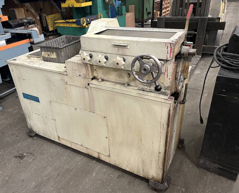 .250-.562" Shuster #3GRS, gear driven bar & tube straightener, .125-1.125" OD x .078" dia tubing, 1998 - Image 1