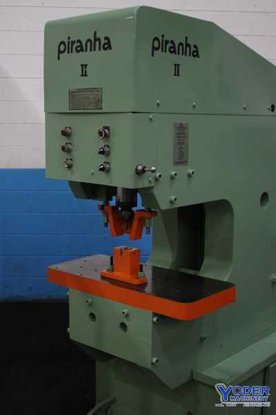 6" x 6" x 5/8" Piranha #PII140, hydraulic ironworker, 140 ton, 20 HP, joystick controls, 1997, #76404 - Image 2