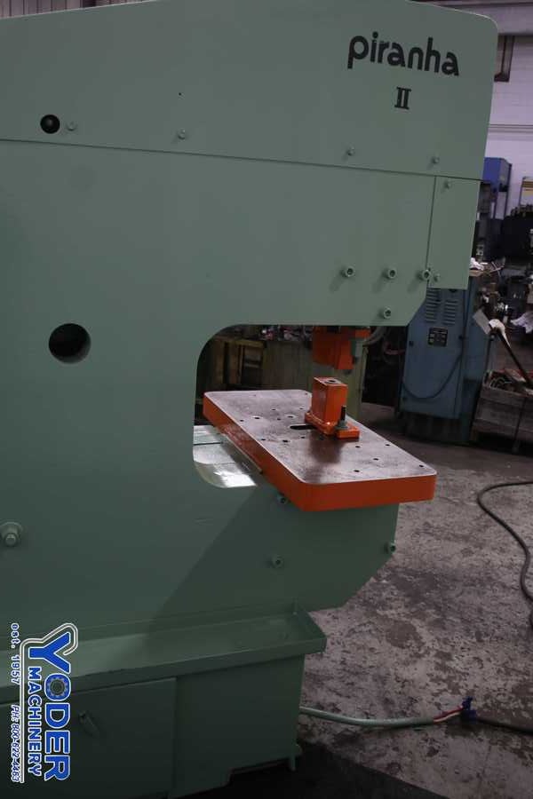 6" x 6" x 5/8" Piranha #PII140, hydraulic ironworker, 140 ton, 20 HP, joystick controls, 1997, #76404 - Image 9