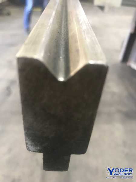 121" L, Female press brake die, 121" L x 1" W x 1-3/4" H, 1/2" die opening, 1/2" tang, #73404 - Image 2