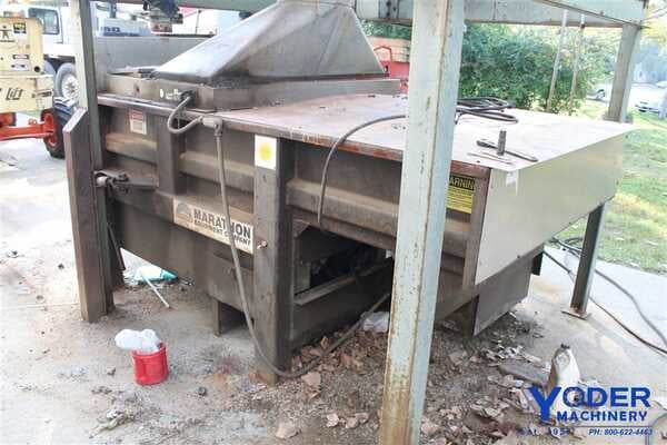 Marathon #TC-2HD, baler & chip collection system, 15 HP, serial #79857, #61739 - Image 1