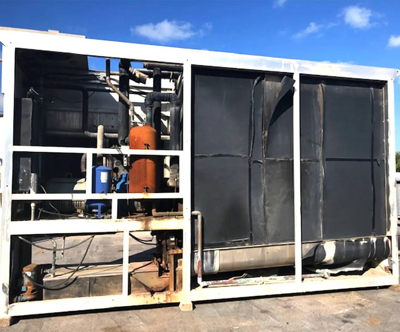 50 Ton, Morris #NIM-125HV-50, Chunk Ice Maker, Halocarbon (Freon, R22) Refrigeration, 460 V Compressor, 125 - Image 6