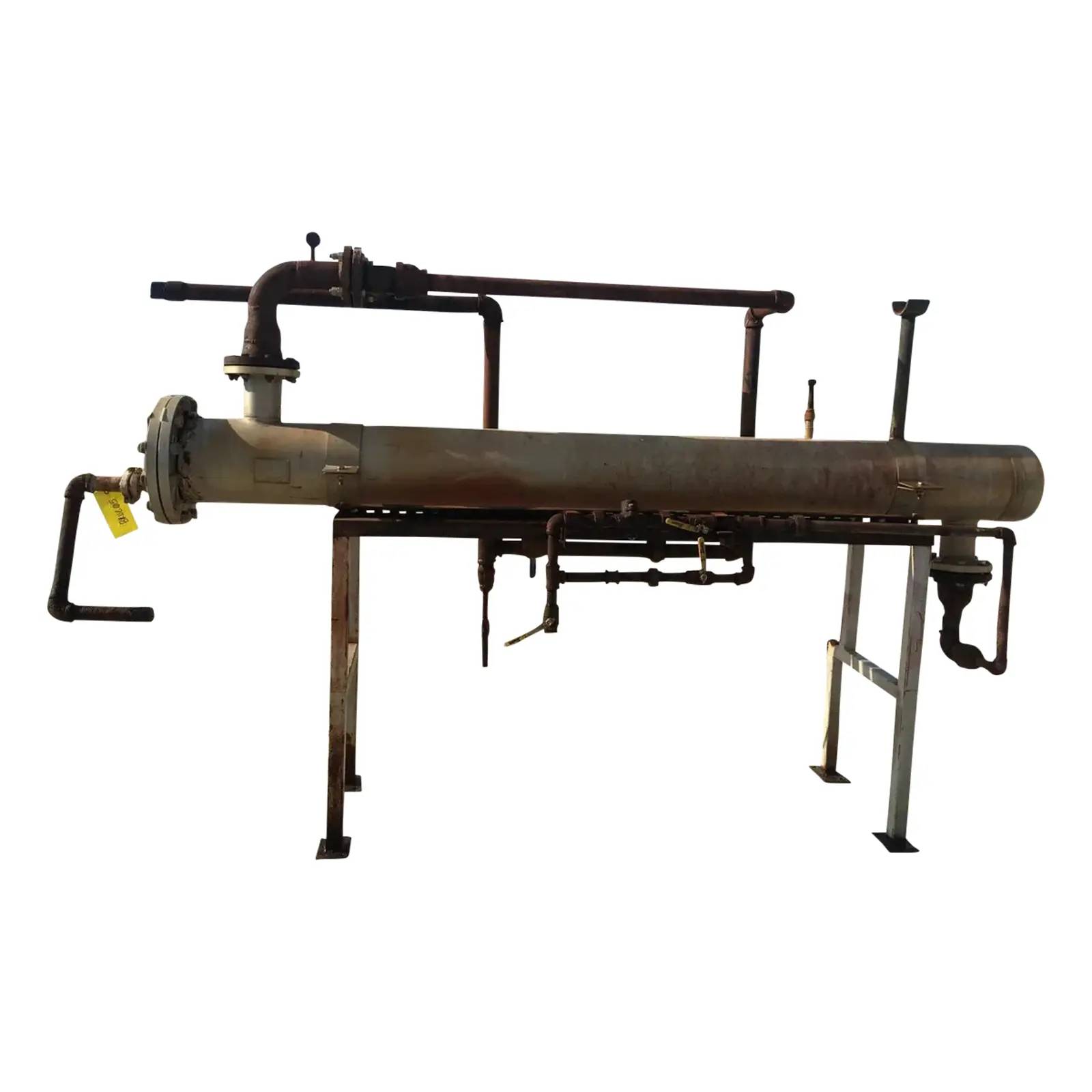 150 psi shell, 150 psi tube, Allegheny Bradford Corp., Shell and Tube Heat Exchanger, (16) 1" diameter x 110" - Image 1