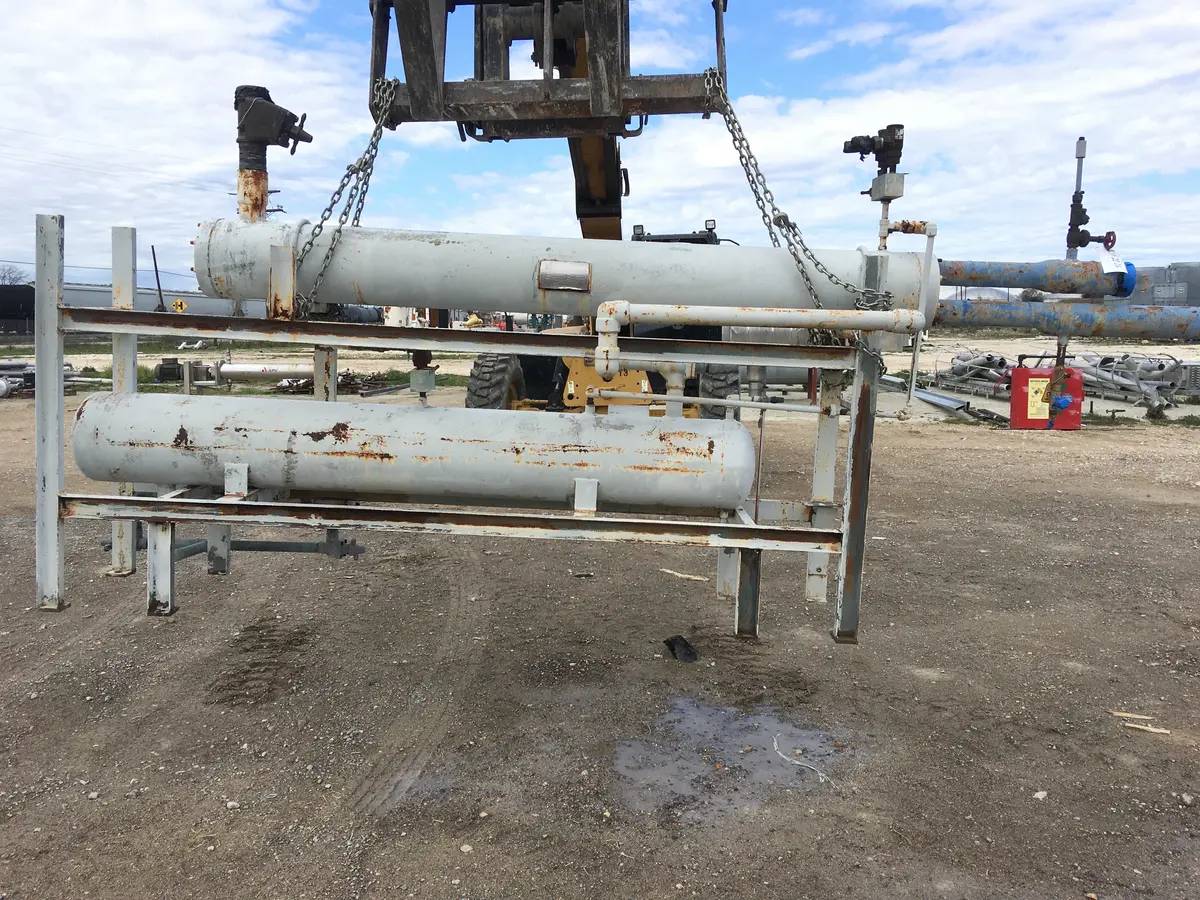 300 psi shell, Precesion & Chil-Con, Shell and Tube Heat Exchanger, 8" diameter x 60" L Tube, 1998 - Image 3