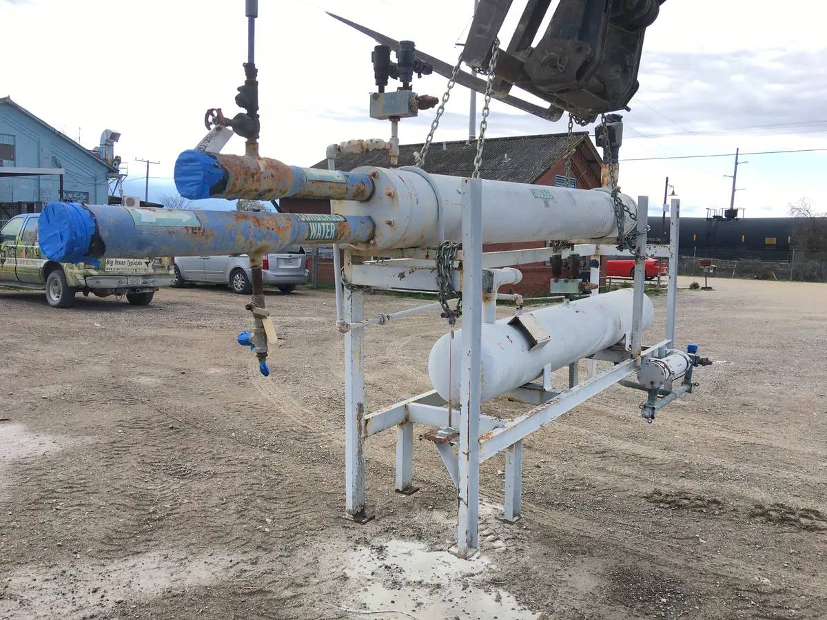 300 psi shell, Precesion & Chil-Con, Shell and Tube Heat Exchanger, 8" diameter x 60" L Tube, 1998 - Image 6