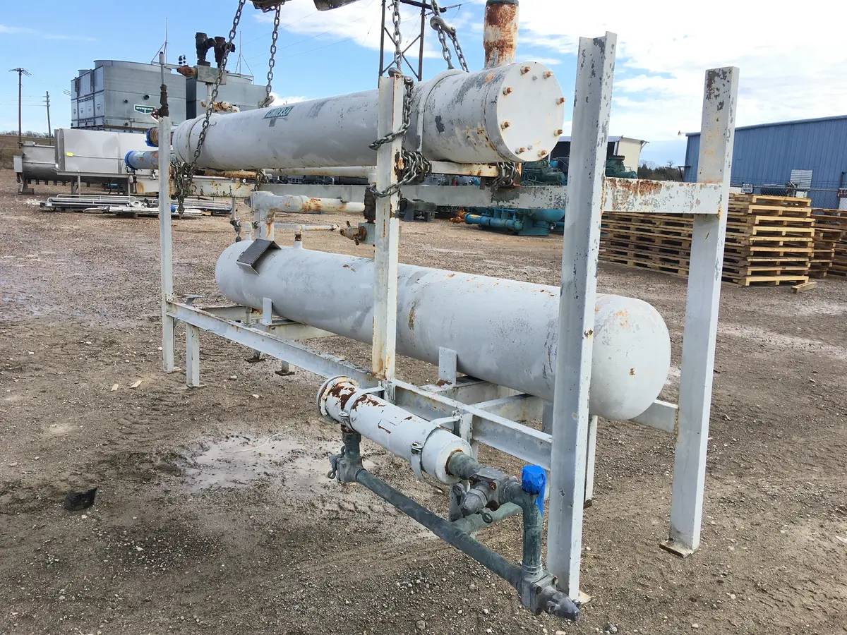 300 psi shell, Precesion & Chil-Con, Shell and Tube Heat Exchanger, 8" diameter x 60" L Tube, 1998 - Image 7