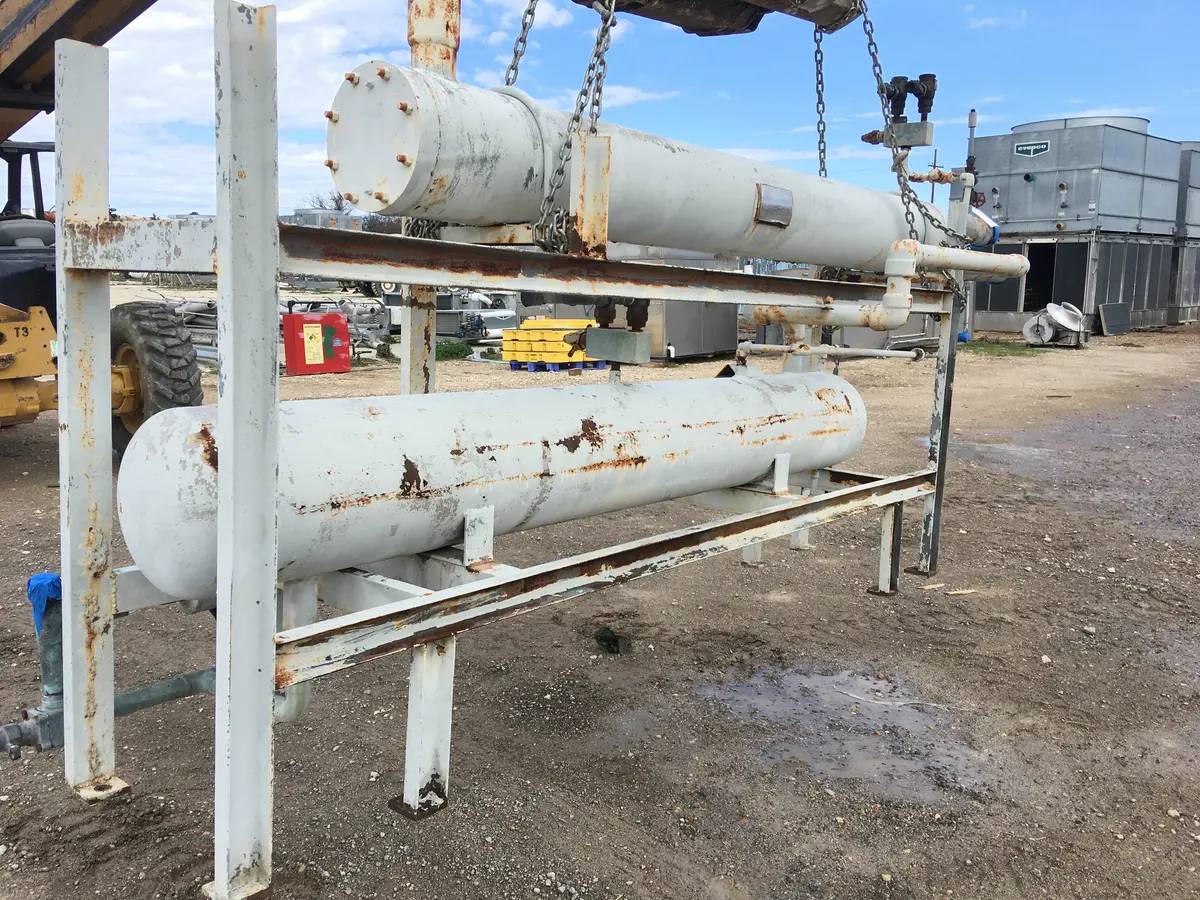 300 psi shell, Precesion & Chil-Con, Shell and Tube Heat Exchanger, 8" diameter x 60" L Tube, 1998 - Image 9