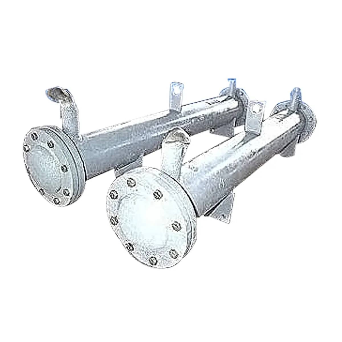 10 sq.ft., 350 psi shell, 225 psi tube, Standard Refrigeration Co. #OLDX-5-A2, Shell and Tube Heat Exchanger - Image 4