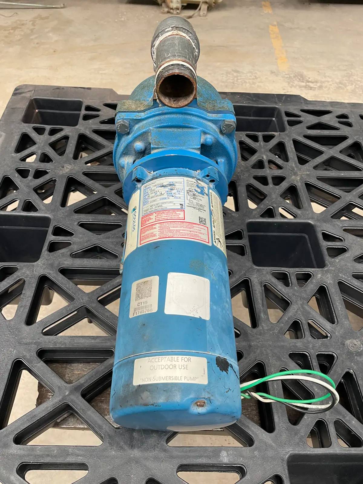 110 GPM, Goulds #GT15, Goulds GT15 Centrifugal Pump, 1.5 HP, 3450 RPM, 115/230 V, 125 psig - Image 6