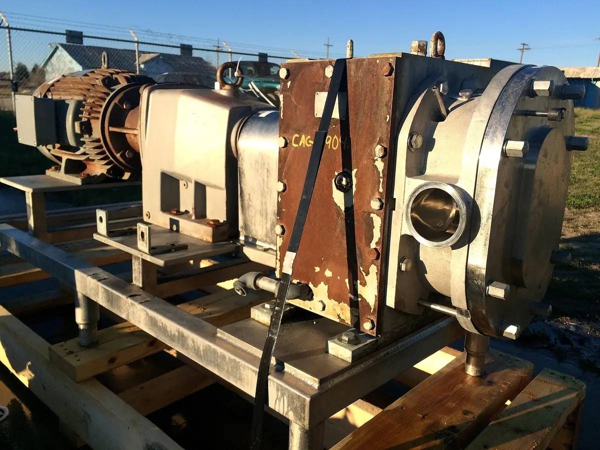 155 GPM, Fristam #FKL150, Positive Displacement Pump, 0.259 Gallons, 15 HP, 176 RPM motor, 208-230/460 V, 600 - Image 4