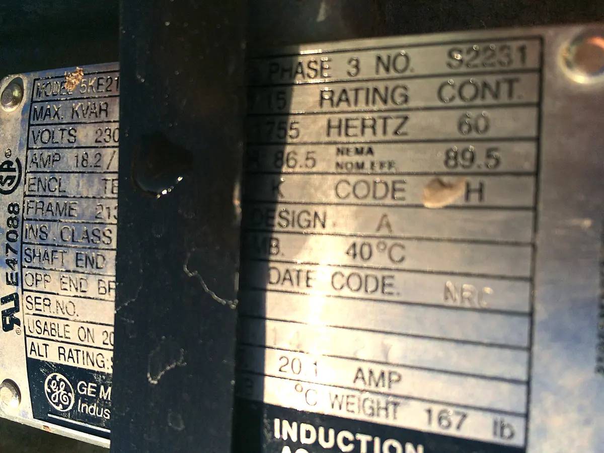 78 GPM @120 psi, Fristam #FL275L, Positive Displacement Pump, 0.098 Gallons, 7.5 HP, 1755 RPM motor - Image 9