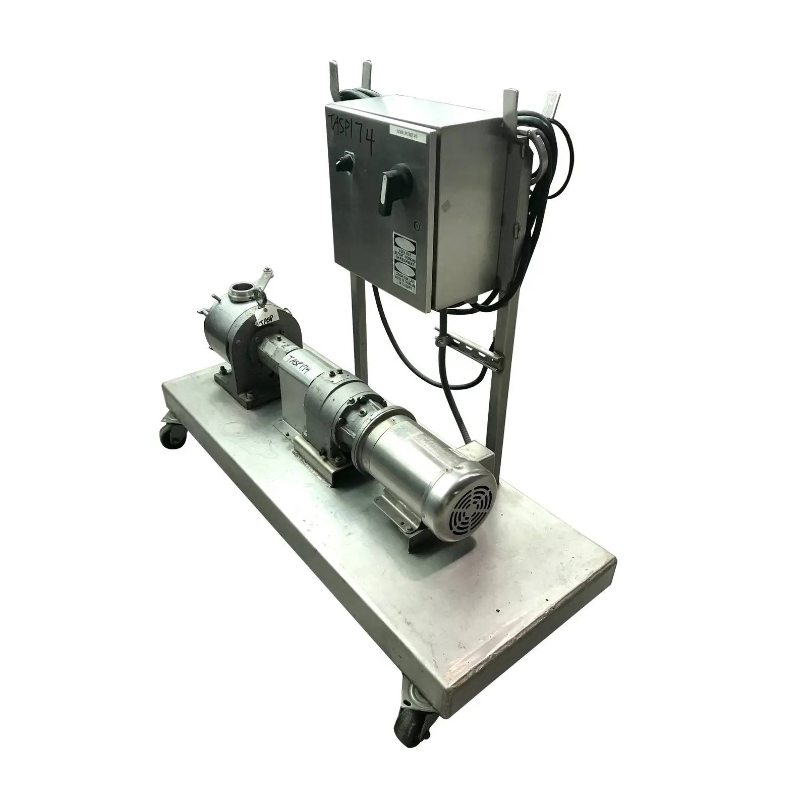 Sine #SPS-35, Positive Displacement Pump, 3 HP, 1760 RPM, 208-230/460 V, 154 RPM speed, (2) 3" Tri-clamp - Image 2