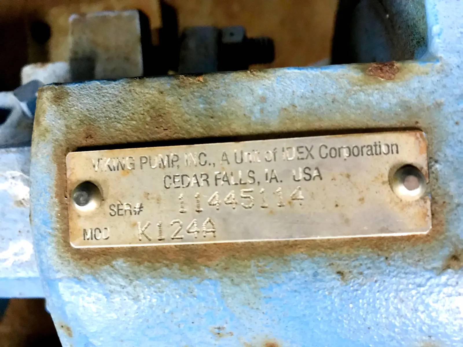 Viking #K124A, Positive Displacement Pump, 2 HP, 230/460 V, (2) 2" Tri-Clamp Inlet/Outlet - Image 5