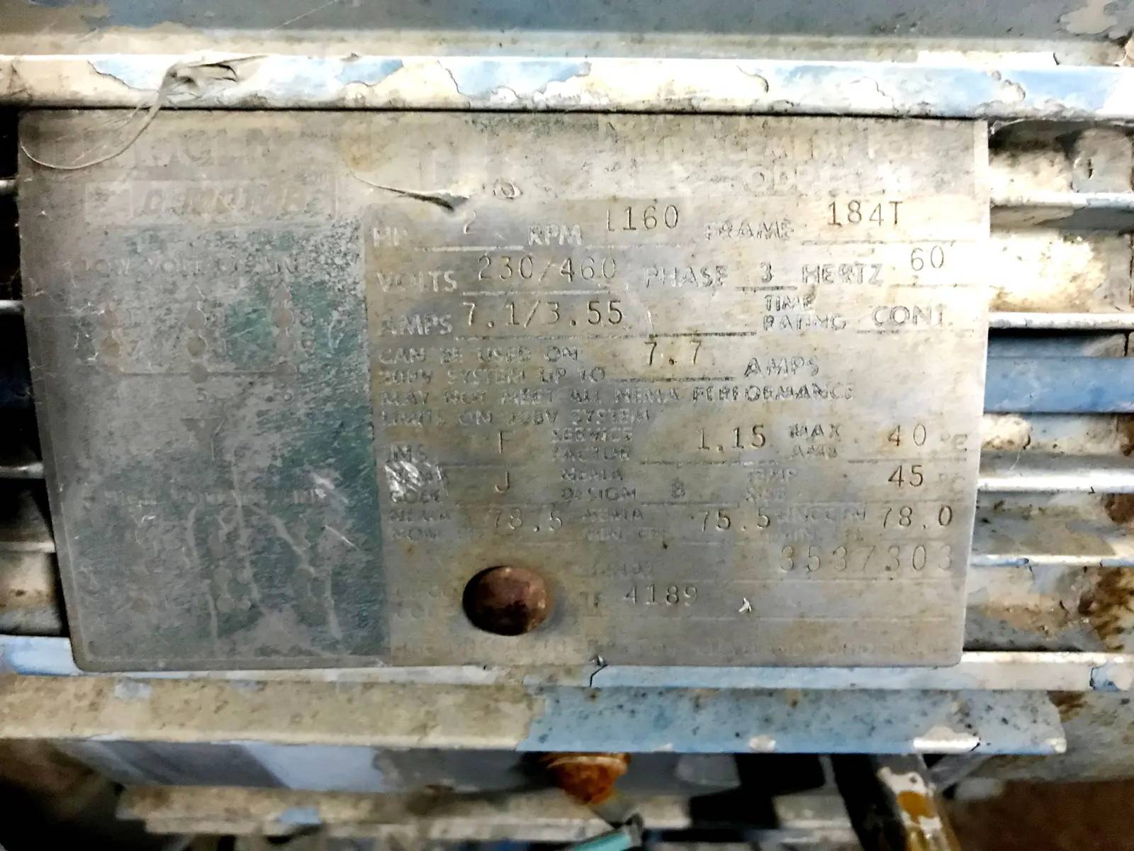 Viking #K124A, Positive Displacement Pump, 2 HP, 230/460 V, (2) 2" Tri-Clamp Inlet/Outlet - Image 7