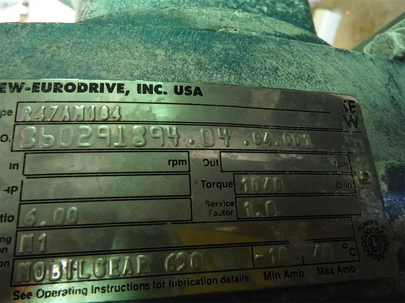 49 GPM, Waukesha Cherry-Burrell #130, Positive Displacement Pump, 0.25 Gallon, 5 HP, 1750 RPM, 460 V, 193 RPM - Image 9