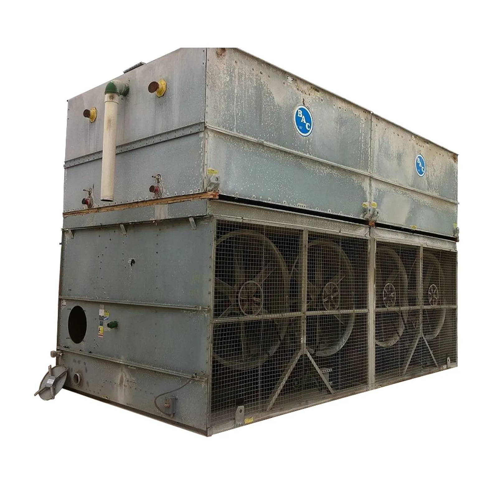 982 Ton, BAC VC2-982, Evaporative Condenser, 1-25 HP Motor, 2 Tower Units, 153900 CFM, 585 GPM, 1995 - Image 2