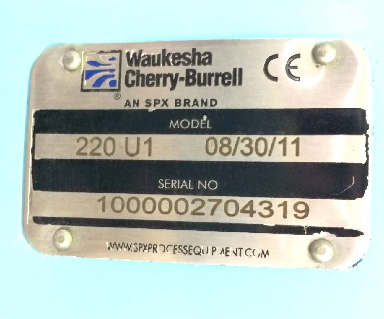 310 GPM @ 200 psi, Waukesha Cherry-Burrell #220-U1, Positive Displacement Pump, 0.522 Gallon, 10 HP, 1760 - Image 8