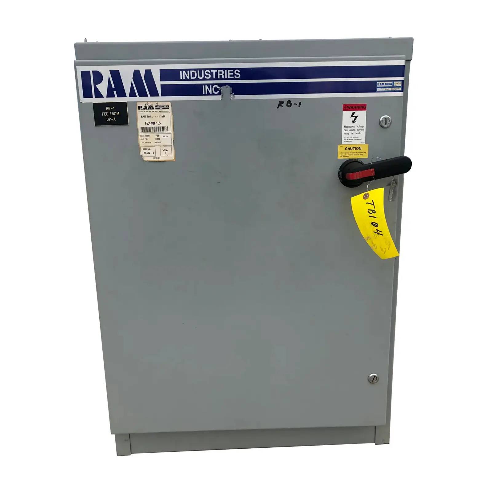 40 HP Ram, FVNR, Motor Starter, 460 V, 60 Hz, 3 phase, FLA: 48, LRA: 280, 2004 - Image 1