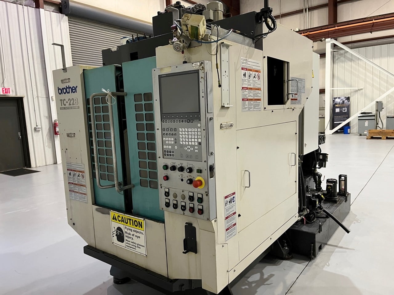 Brother #TC-22B, CNC B00,17.7" x19.7", #30,16000 RPM, 2755 IPM, 27 ATC, thru spindle coolant, HPP coolant - Image 1