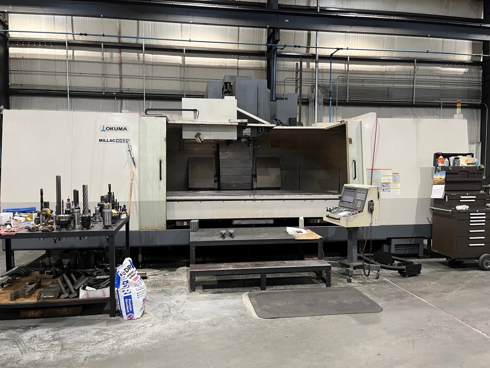 Okuma #Millac-1052VAE, OSP-P200M, 40" x120", #50,6000 RPM, thru spindle coolant, 4th axis interface, 3400 cut - Image 1