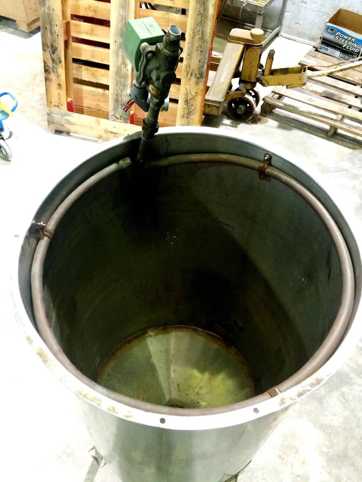 30 gallon Stainless Steel Cone Bottom Tank, 7.75" diameter x 28" H sidewall - Image 6