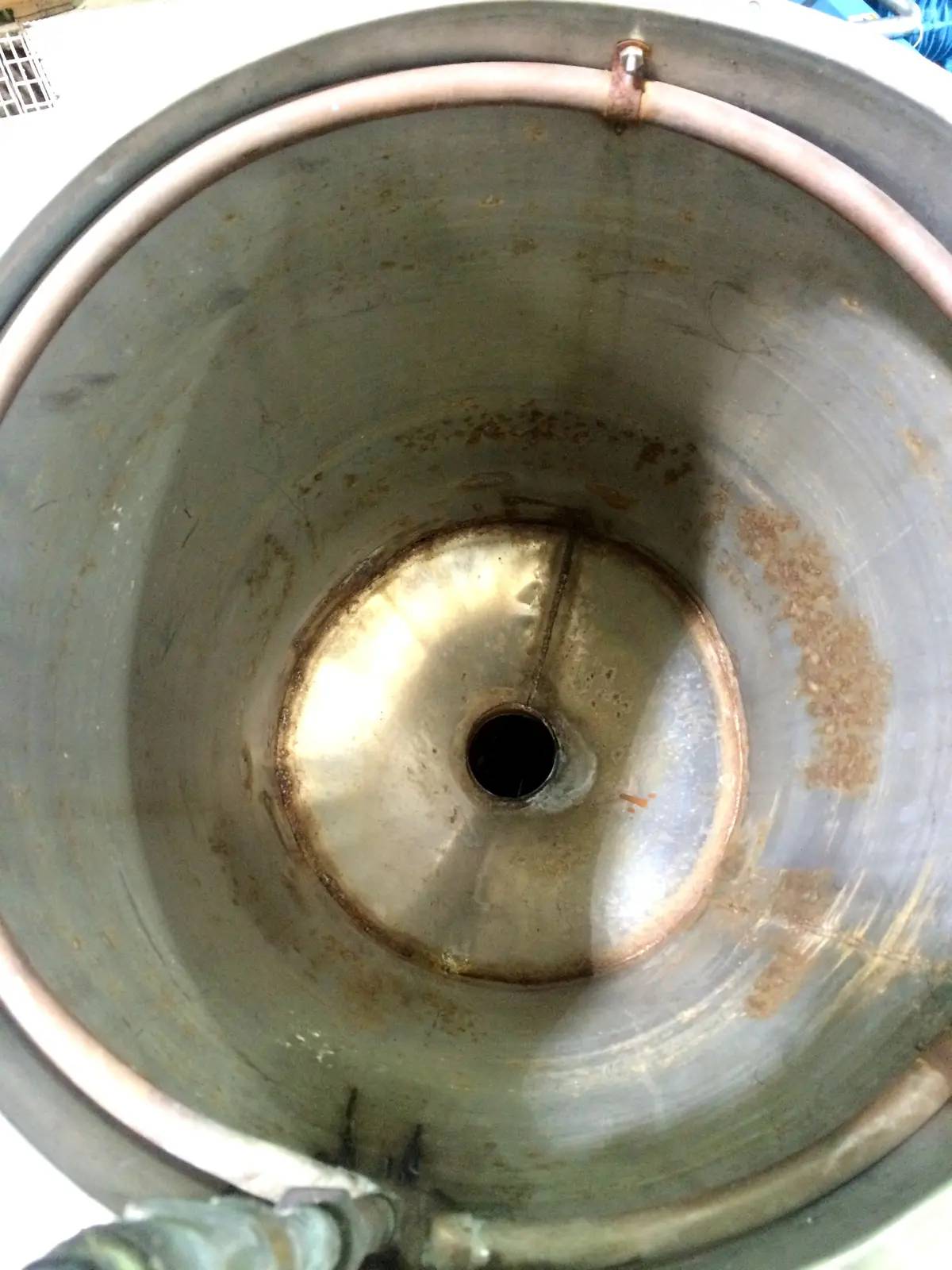 30 gallon Stainless Steel Cone Bottom Tank, 7.75" diameter x 28" H sidewall - Image 7