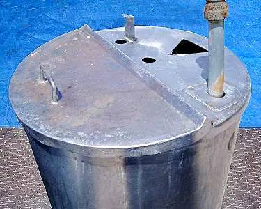 50 gallon Stainless Steel Single Shell Tank, Flip-top front lid - Image 6
