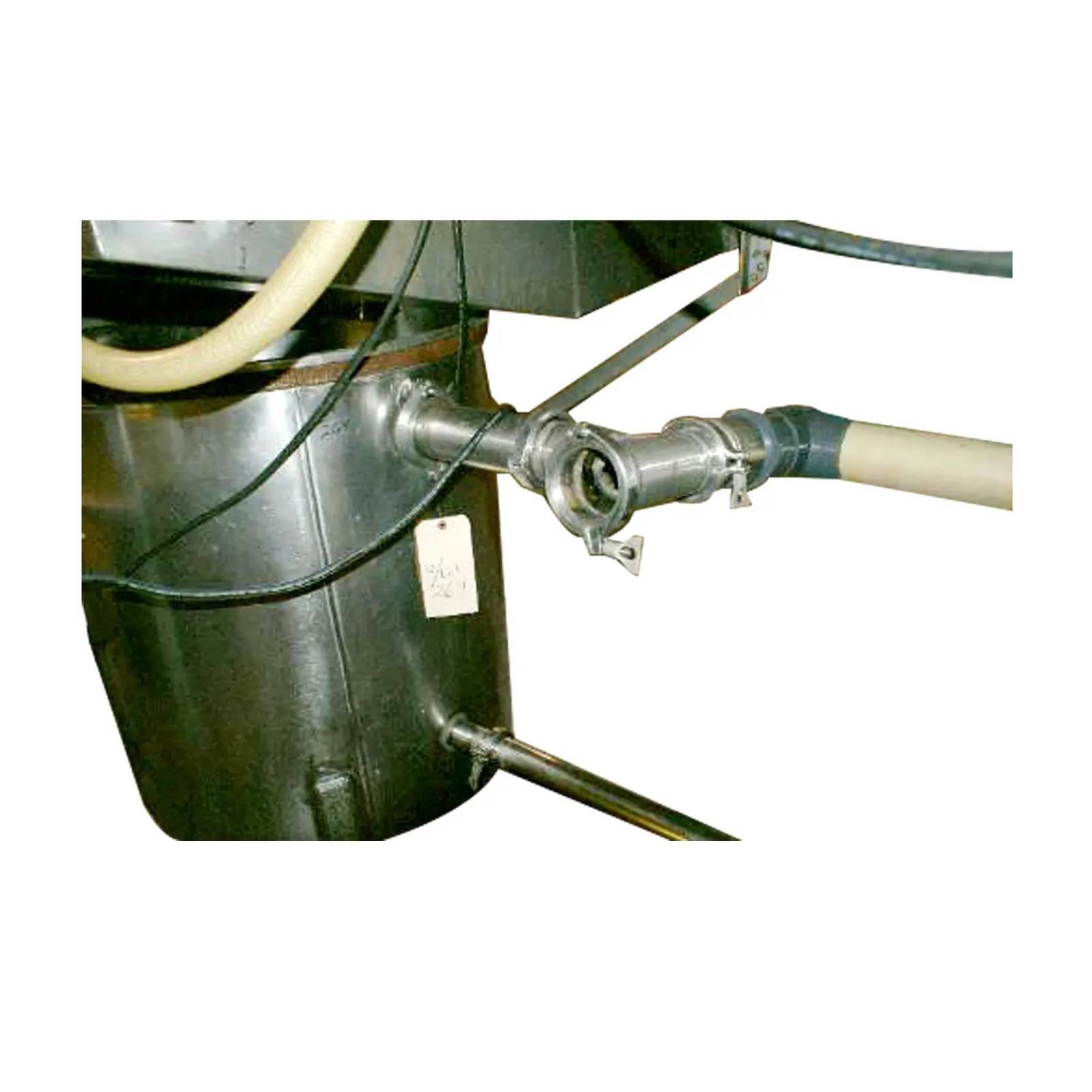 95 gallon Stainless Steel Single Wall Tank, 30" diameter x 32" deep, 5 HP pump - Image 2