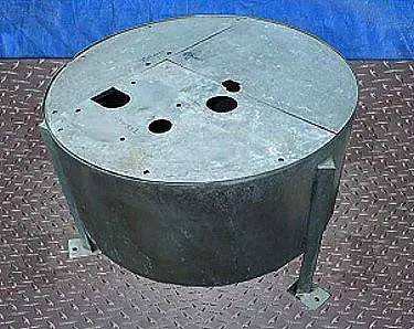 40 gallon Stainless Steel Tank, Three part cover, 4" square, 3" diameter, & 2-1/2" diameter Openings, 2" - Image 4