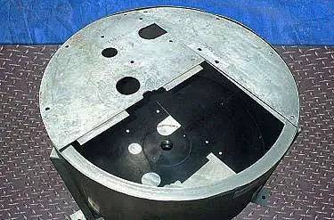 40 gallon Stainless Steel Tank, Three part cover, 4" square, 3" diameter, & 2-1/2" diameter Openings, 2" - Image 6