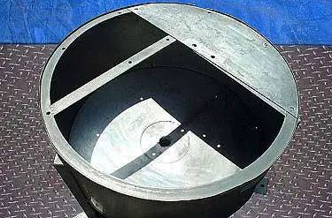 40 gallon Stainless Steel Tank, Three part cover, 4" square, 3" diameter, & 2-1/2" diameter Openings, 2" - Image 7