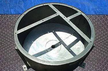 40 gallon Stainless Steel Tank, Three part cover, 4" square, 3" diameter, & 2-1/2" diameter Openings, 2" - Image 8