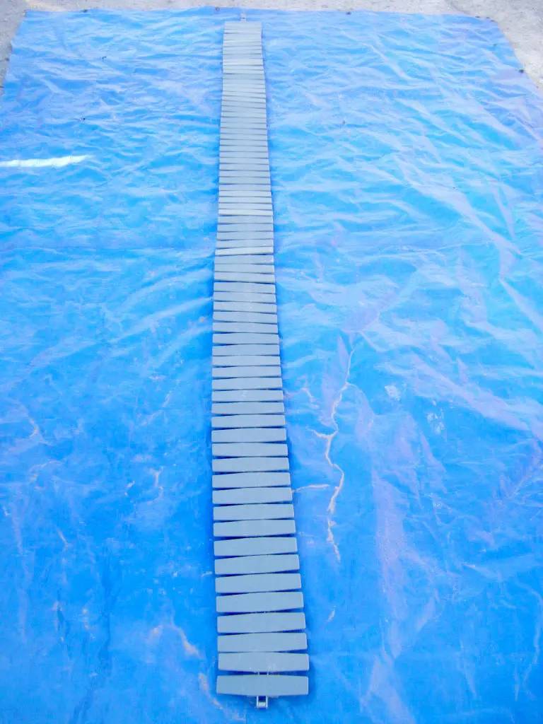 6" wide x 250' long, Plastic Conveyor Belt, (25) belt sections - Image 4