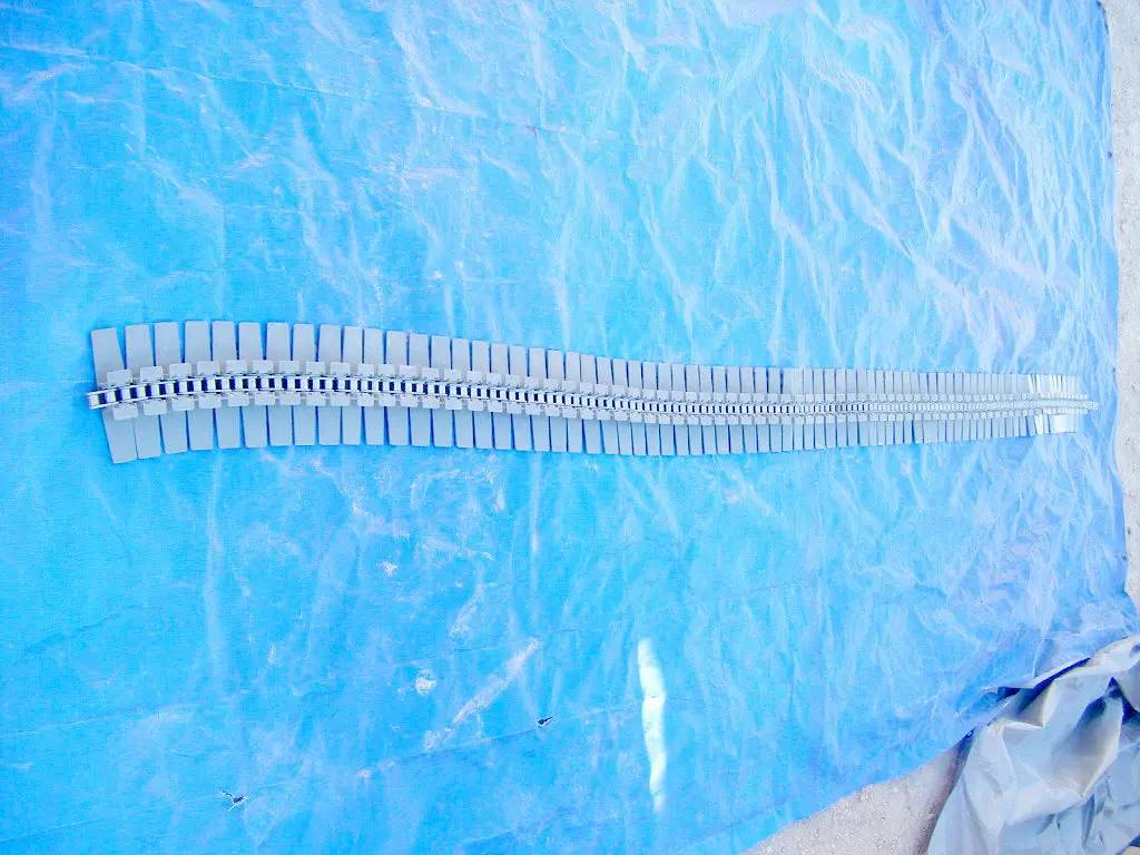 6" wide x 250' long, Plastic Conveyor Belt, (25) belt sections - Image 5