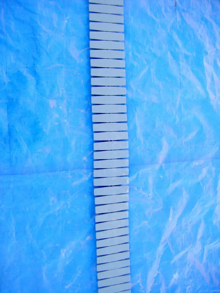 6" wide x 250' long, Plastic Conveyor Belt, (25) belt sections - Image 7