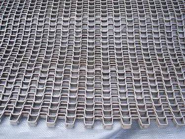 42" wide x 23' long, Stainless Steel Honeycomb Flat Wire Conveyor Belt, 0.045" thick Wire, 0.118" diameter Rod - Image 5