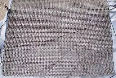 42" wide x 23' long, Stainless Steel Honeycomb Flat Wire Conveyor Belt, 0.045" thick Wire, 0.118" diameter Rod - Image 6