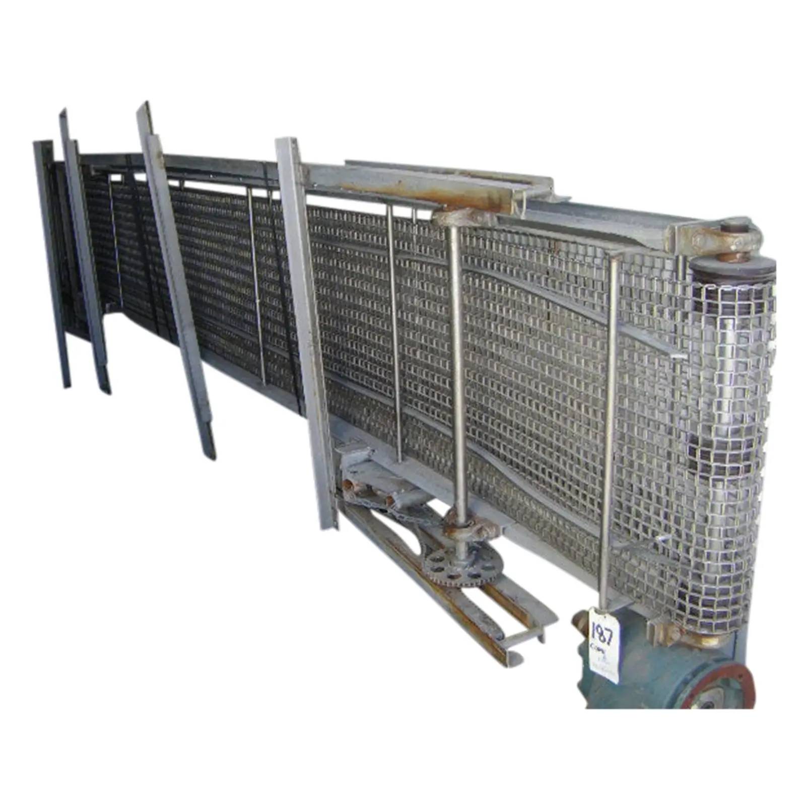 26" wide x 16' long, Stainless Steel Inclined Product Conveyor Section - Image 1