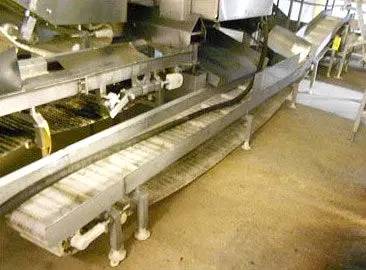 12" wide x 18' long, Stainless Steel Slight Incline Conveyor, 1" H flights spaced 12" apart, 4" side walls - Image 4