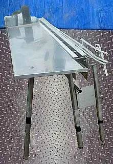 Stainless Steel Table Top Conveyor Extension with Work Table, 75 HP, 120" L x 21" width work table, 1-5/8" - Image 5