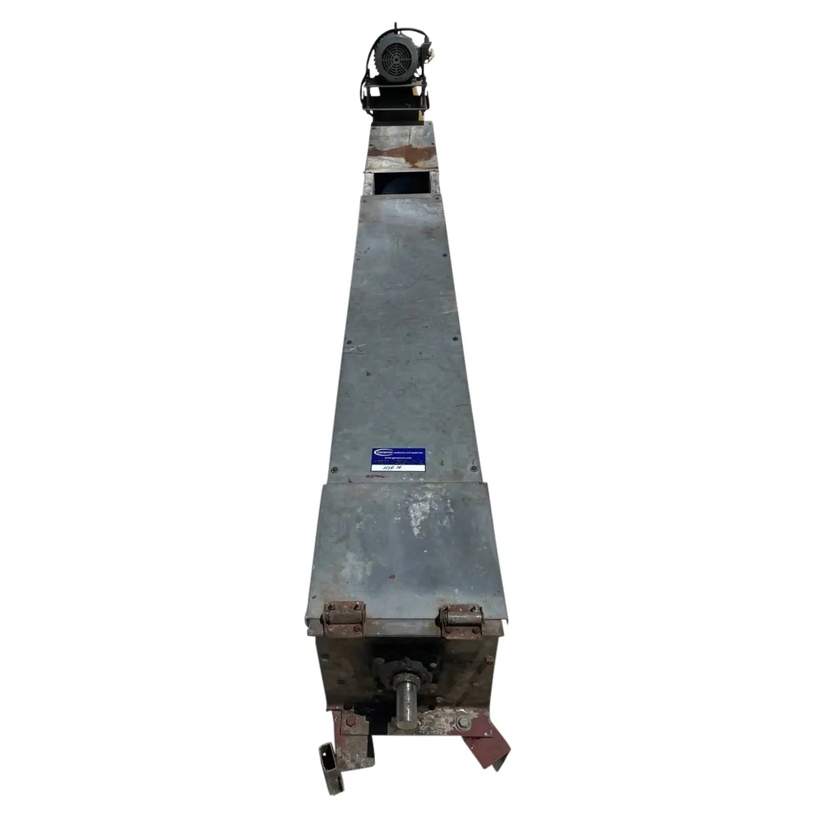 8" diameter x 8.2' long, Galvanized Steel Screw Auger Conveyor, 2 HP, 138" L x 19" width x 32" H Shipping - Image 2