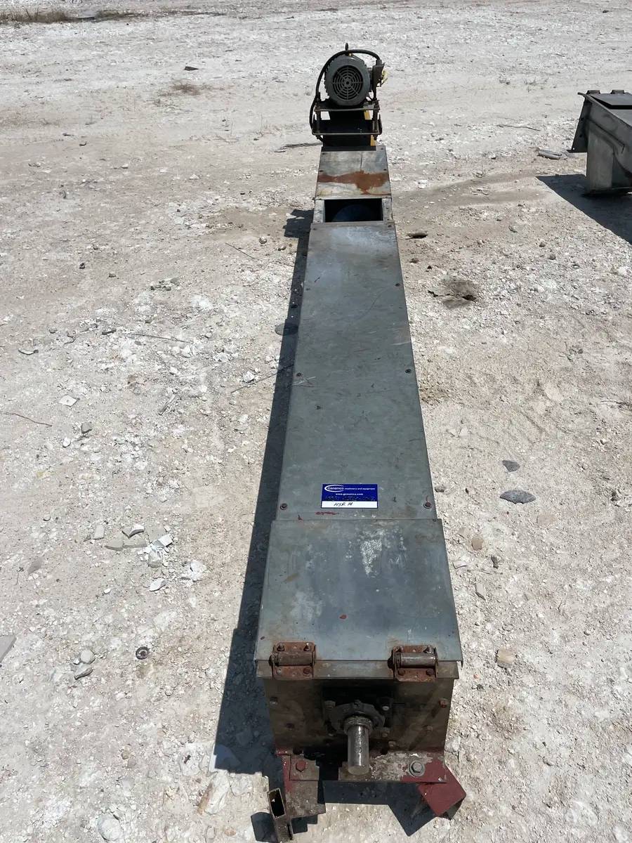 8" diameter x 8.2' long, Galvanized Steel Screw Auger Conveyor, 2 HP, 138" L x 19" width x 32" H Shipping - Image 4