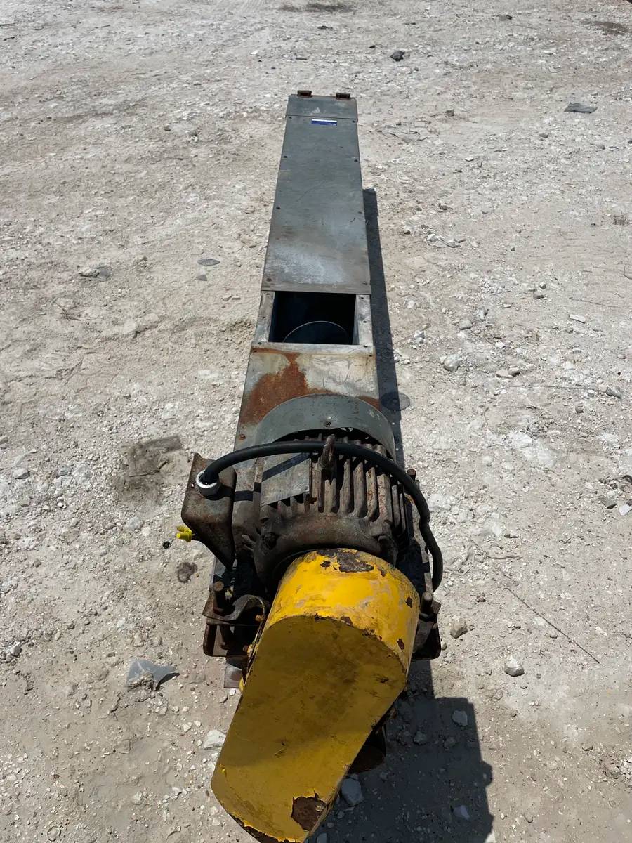8" diameter x 8.2' long, Galvanized Steel Screw Auger Conveyor, 2 HP, 138" L x 19" width x 32" H Shipping - Image 7