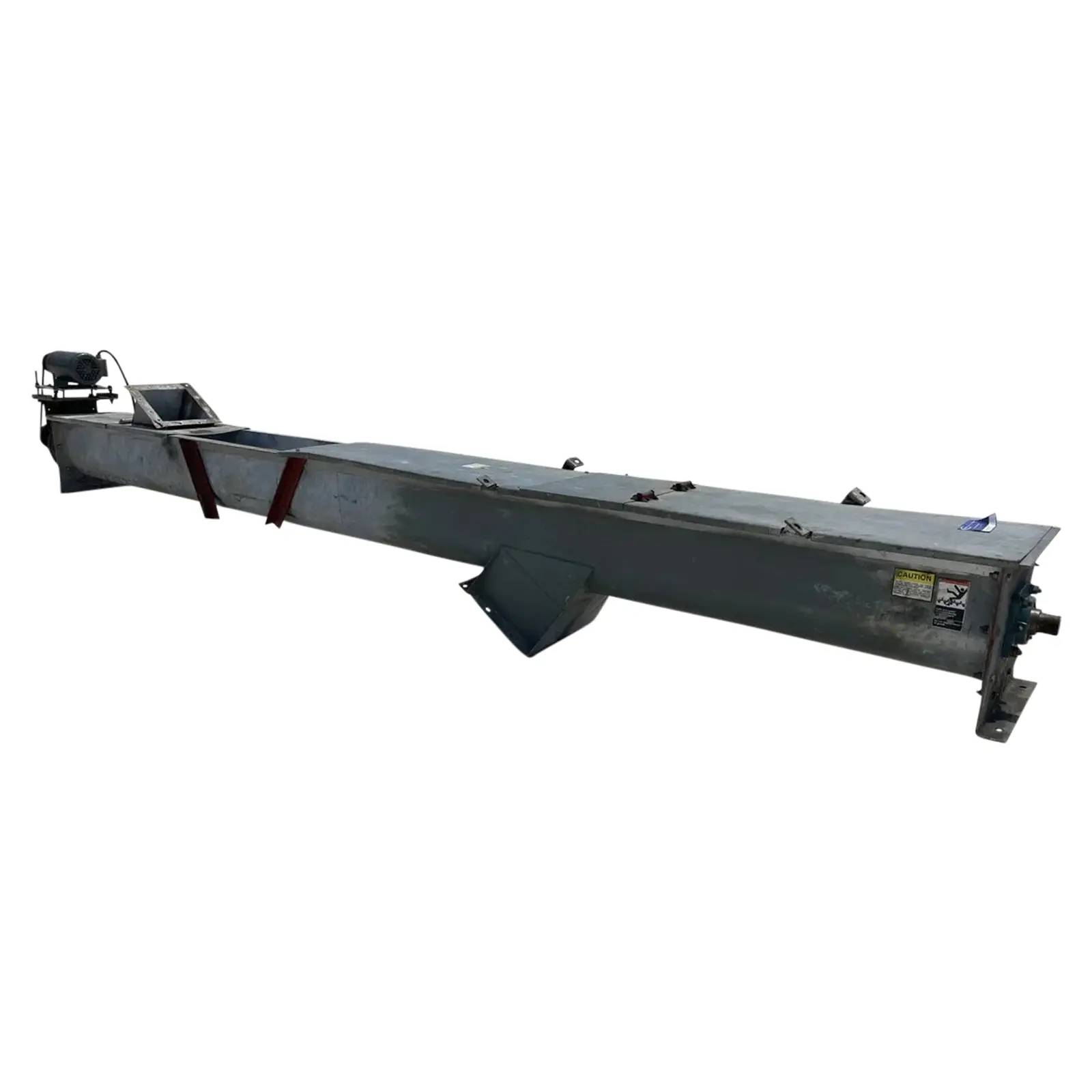 17.5' long, galvanized, 3 HP, 38" L x 17.5' width x 32" H Shipping, 200" Chute - Image 1